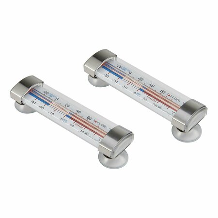TAYLOR PRECISION PRODUCTS Fridge and Freezer Thermometers, 2 Pack 5257918
